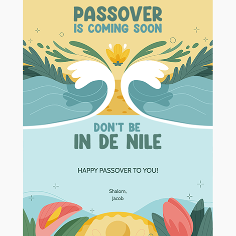 In De Nile Passover eCard